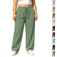 thumbnail image 1 of Nugftut Sweatpants for Women Plus Size, Baggy Lounge Sweatpants with Pockets, Casual Athletic Pants Elastic Waist Drawstring, 1 of 8