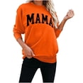 thumbnail image 1 of Nugftut Sweatshirts for Women Letter Printed Plain Sweatshirts Crew Neck Long Sleeve Casual Loose Pullover Top, 1 of 5