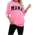 thumbnail image 1 of Nugftut Sweatshirts for Women Letter Printed Plain Sweatshirts Crew Neck Long Sleeve Casual Loose Pullover Top, 1 of 5