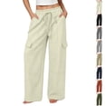 thumbnail image 1 of Nugftut Womens Cargo Pants with Pockets Casual Hiking Pants Lightweight Outdoor Travel Pant S-2XL, 1 of 8