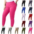 thumbnail image 1 of Nugftut Womens Plus Size Leggings Fitness Exercise Stretch Soft Pants High Waisted Lounge Gym Yoga Pants, 1 of 6
