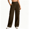 thumbnail image 1 of Nugftut Cargo Pants for Women Pockets Lightweight Breathable High Waisted Pants Casual Summer Trousers, 1 of 8