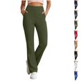 thumbnail image 1 of Nugftut Womens Yoga Pants Straight Leggings Casual Gym Pants Standard Length,No Front Seam,High Waist,Soft,Booty Lifting, 1 of 7