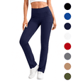 thumbnail image 1 of Nugftut Yoga Pants Women, Straight Leg Leggings for Women with Pockets High Waisted Athletic Yoga Pants, 1 of 7