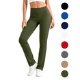 thumbnail image 1 of Nugftut Yoga Pants Women, Straight Leg Leggings for Women with Pockets High Waisted Athletic Yoga Pants, 1 of 7