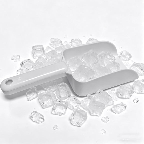 Nugget Ice Maker Ice spoon, Plastic Handle Large Ice Scoop For Fridge, Kitchen Ice Scoop For Nugget Pellet Ice