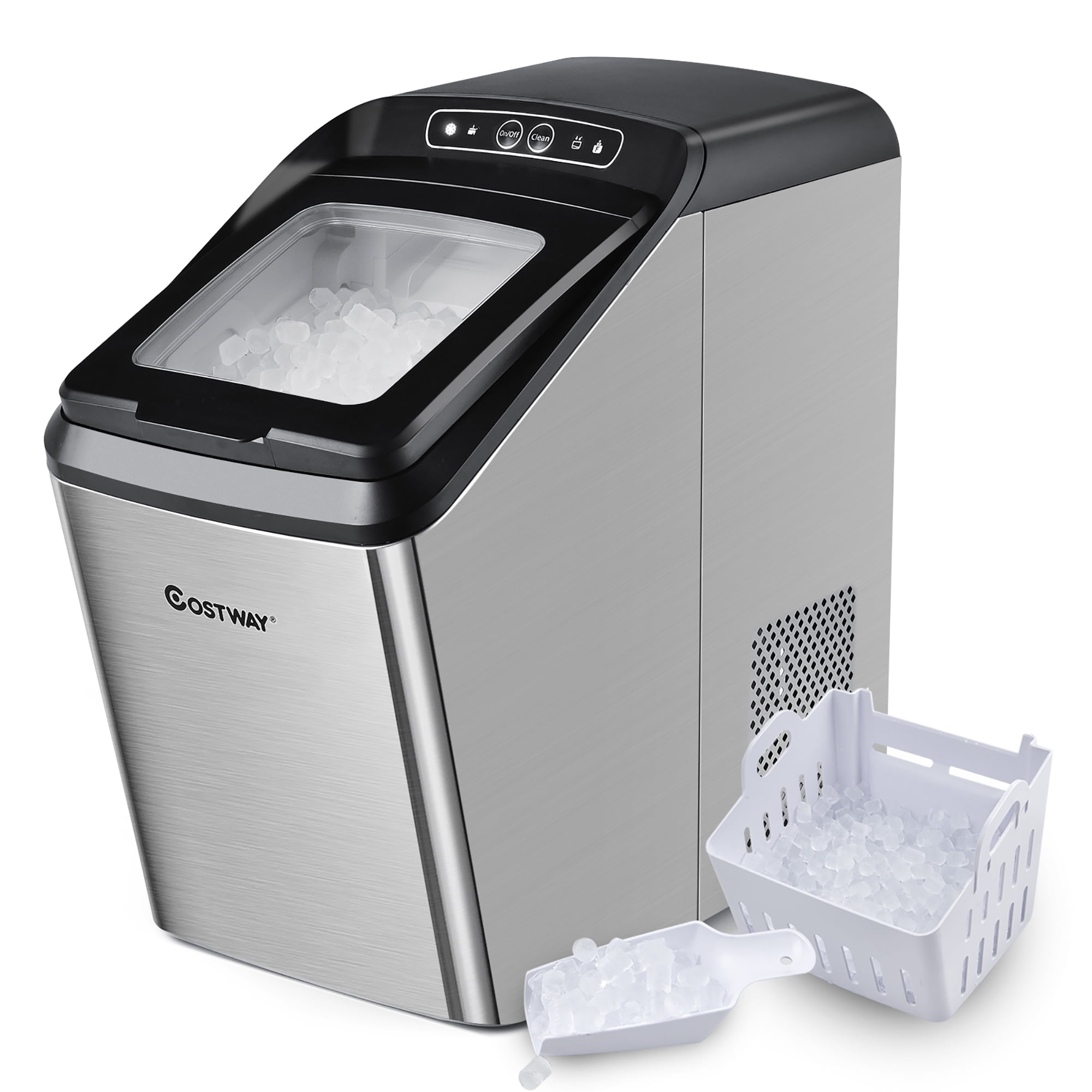 Nugget Ice Maker Machine Countertop Chewable Ice Maker 29lb/Day