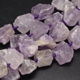 thumbnail image 1 of Nuggets Natural Amethyst Bead Strands Lilac 16~28x9~20x10~25mm Hole: 1mm 16~17pcs/strand 15.5 inch, 1 of 2