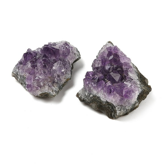 Nuggets Natural Amethyst Geode Crystal Cluster for Feng Shui Home Ornaments 24~41x21~35x11~22mm