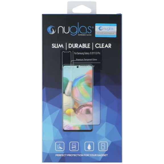 Nuglas Crystal Clear Tempered Glass for Samsung Galaxy J3 2017 / J3 Pro - Clear