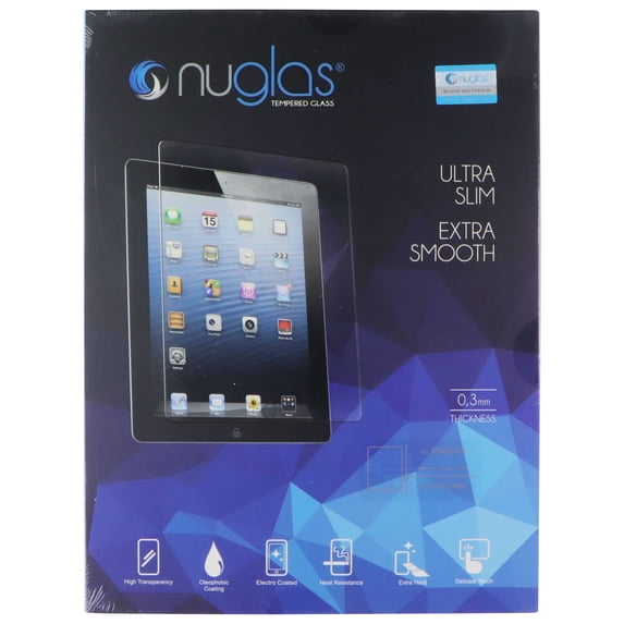 Nuglas Ultra Slim .3mm Tempered Glass Screen Protector for Apple iPad 2 ...