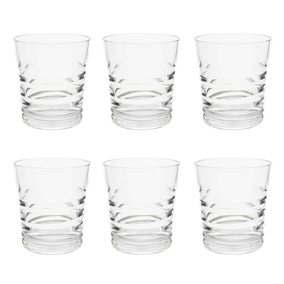 Nuglass 16oz Tritan Ribbed Tumbler 6-pack, BPA Free
