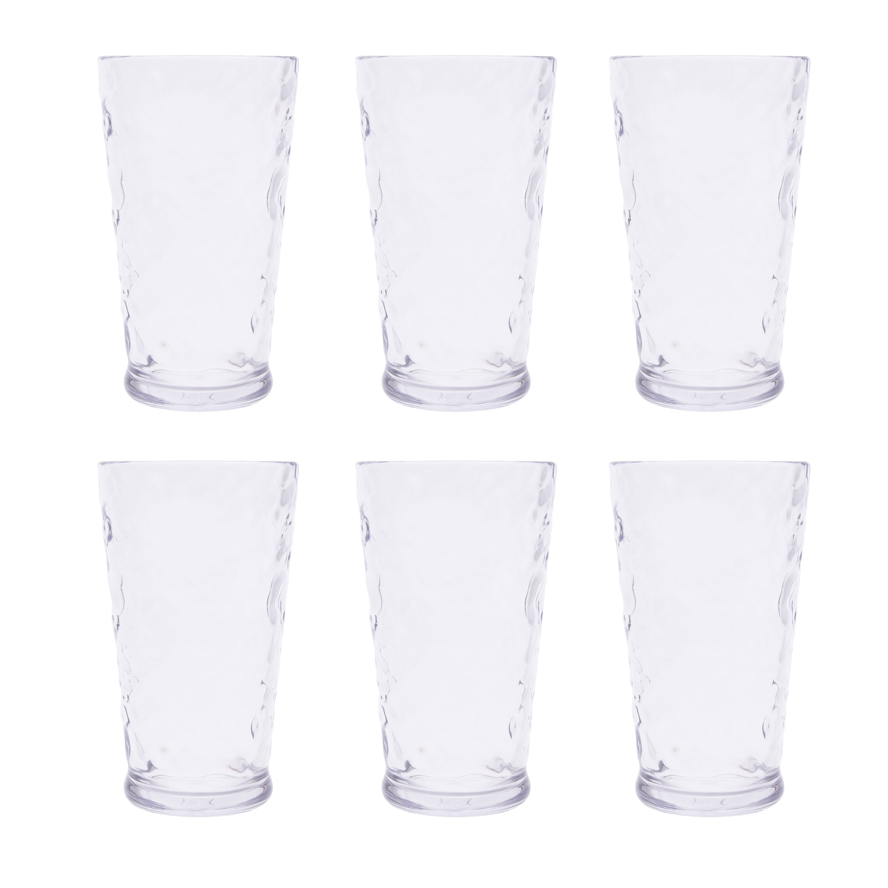 Nuglass 20oz Tritan Hammered Tumbler 6-pack, BPA Free - Walmart.com