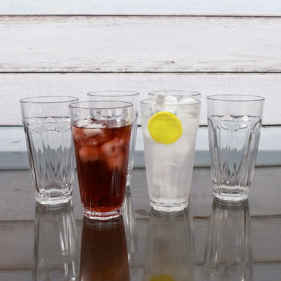 Nuglass 22oz Tritan Classic Tumbler 6-Pack, BPA Free Drinkware Set