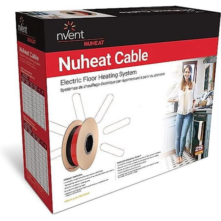 Nuheat cable, 240 V, 55 sq. ft., 2.6 Amps. Cable length 207'