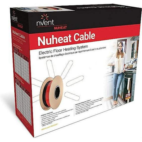 Nuheat cable, 240 V, 55 sq. ft., 2.6 Amps. Cable length 207'