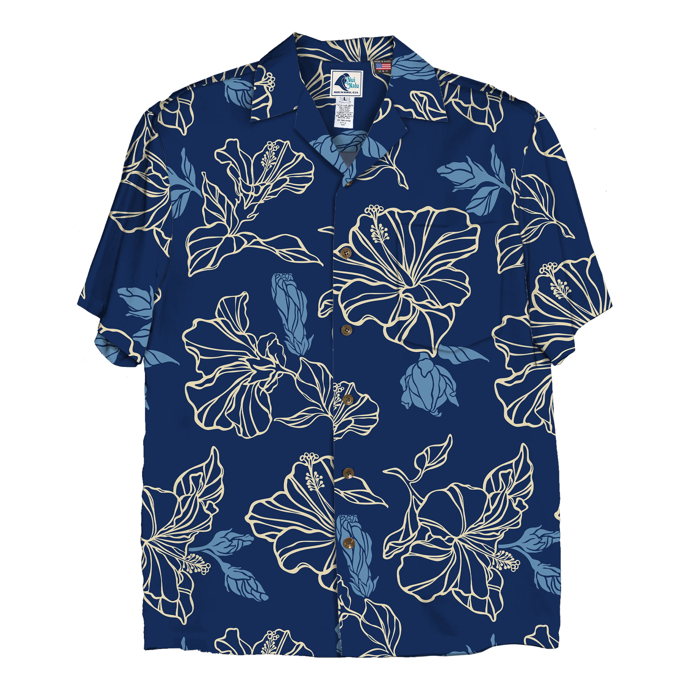 Nui Nalu Hi Men's Rayon Aloha Shirt Assorted Prints