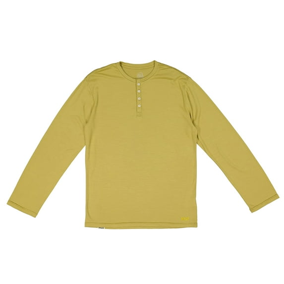 Nui Organics RWS 100% Merino Wool Base Layer Mens Henley True Classic Tees Men - Naturally Soft, Breathable & Odor Resistant Long Sleeve Merino Wool Shirts For Men
