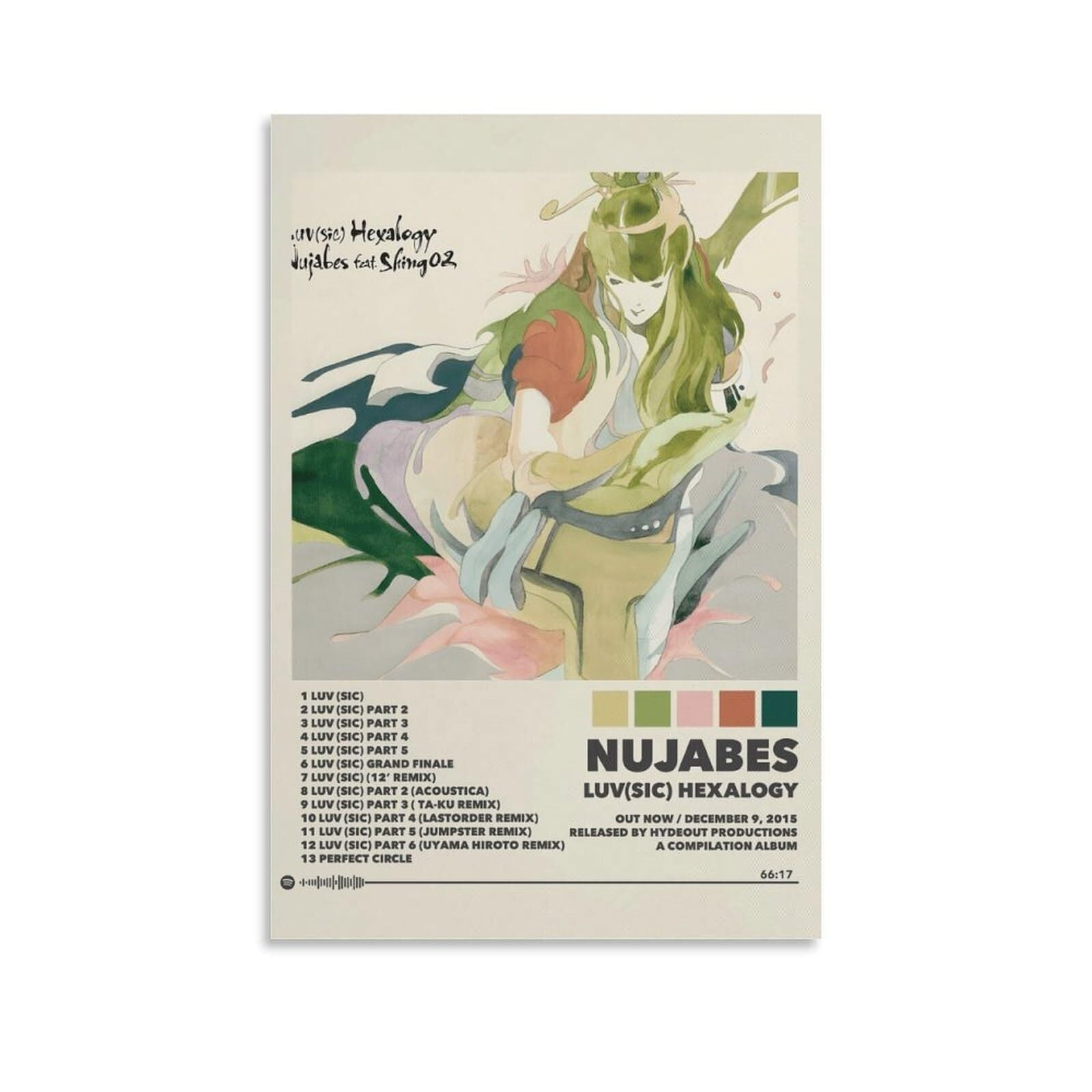 Nujabes - Luv(sic) Hexalogy Album Cover Canvas Poster Print Music
