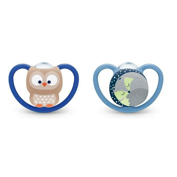 Nuk Pacifier Space 18-36 Months 2pk Kt