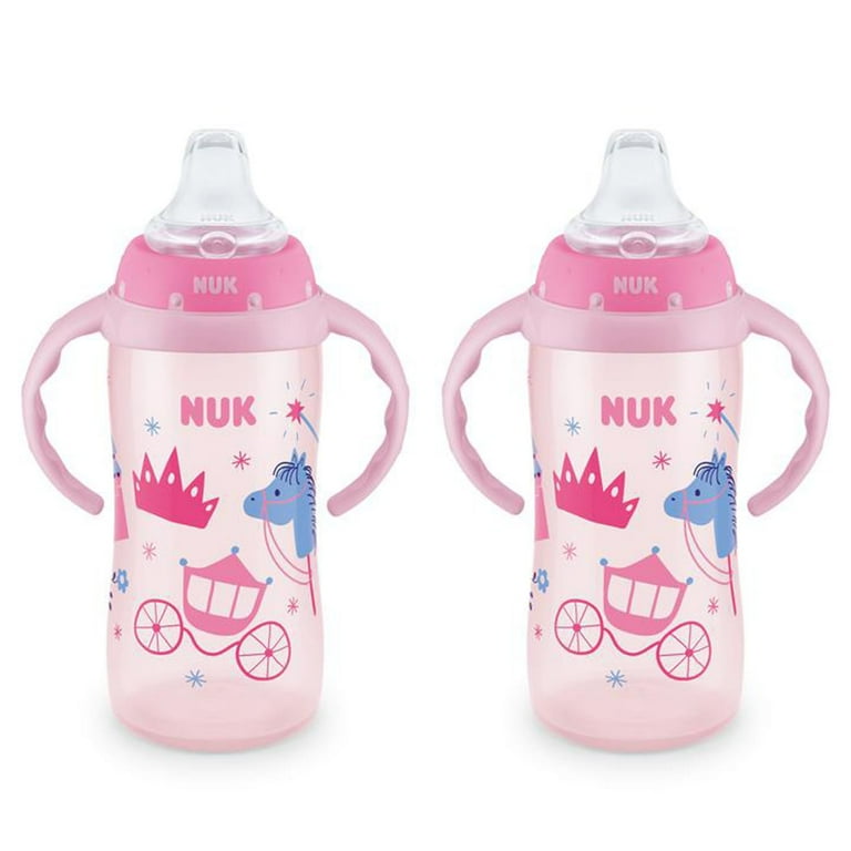 NUK Soft Spout Learner Sippy Cup 10 oz 2-Pack, Easy Grip for