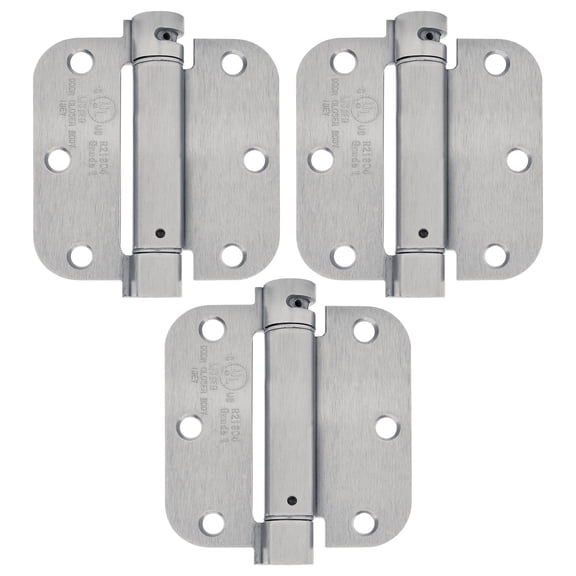Nuk3y 3 1/2" x 3 1/2", Spring Hinge 5/8" Radius, UL Rated