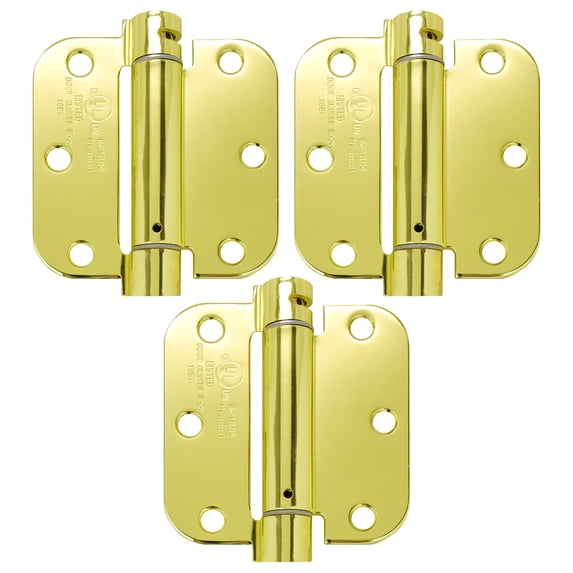 Nuk3y 3 1/2" x 3 1/2", Spring Hinge 5/8" Radius, UL Rated