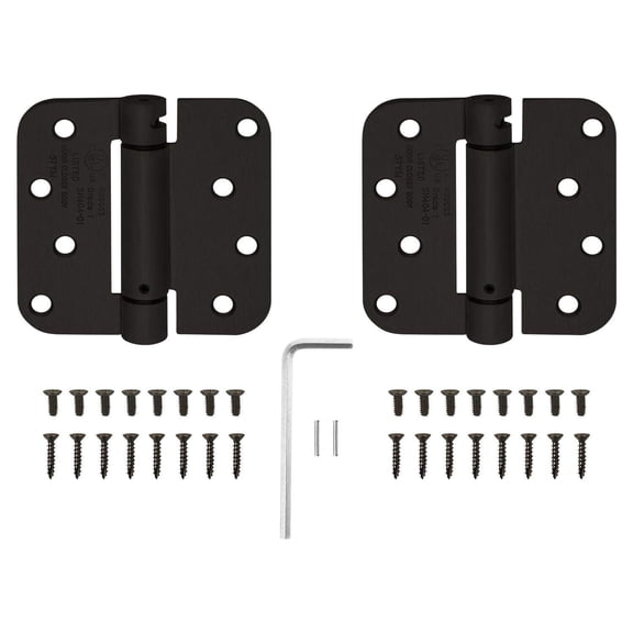 Nuk3y 4" x 4" , 5/8 Radius, Spring Hinge, UL Listed (2 Pack)