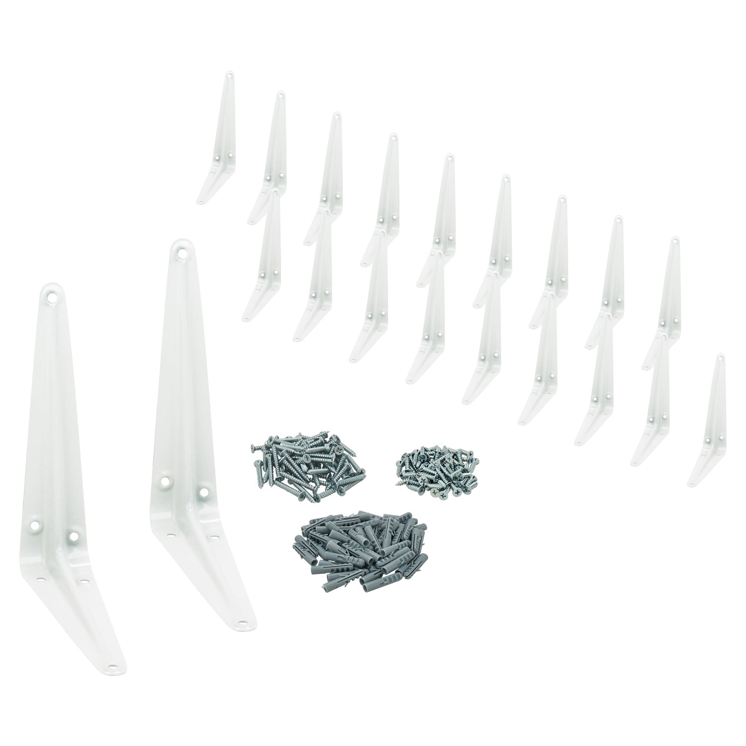 Nuk3y 5"x 6" L Shape Heavy Duty Shelf Bracket with Screws, 20 Pack
