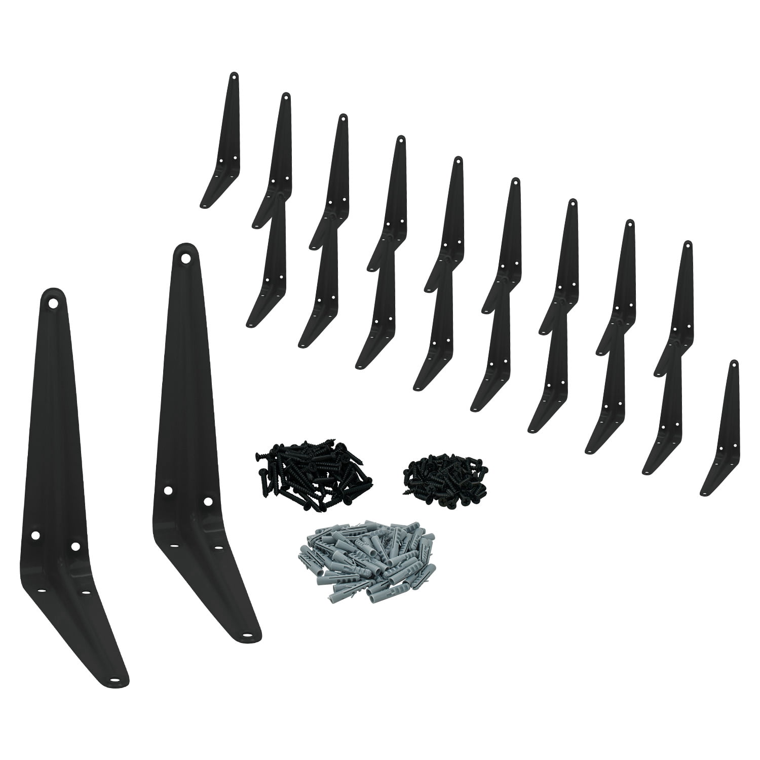 Nuk3y 5"x 6" L Shape Heavy Duty Shelf Bracket with Screws, 20 Pack