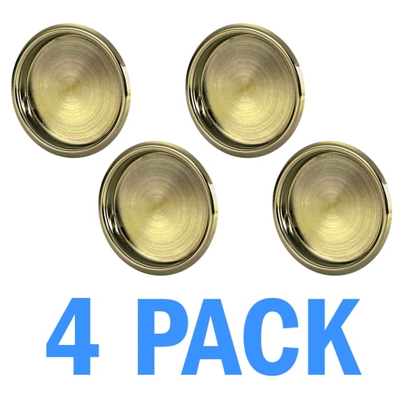 Nuk3y Easy Snap in Closet Door Finger Pull, 2-1/8" , 4 Pack