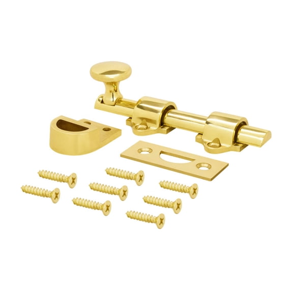 Nuk3y Heavy Duty Solid Brass Dutch Door Surface Bolt 4 inch