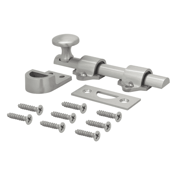 Nuk3y Heavy Duty Solid Brass Dutch Door Surface Bolt 4 inch