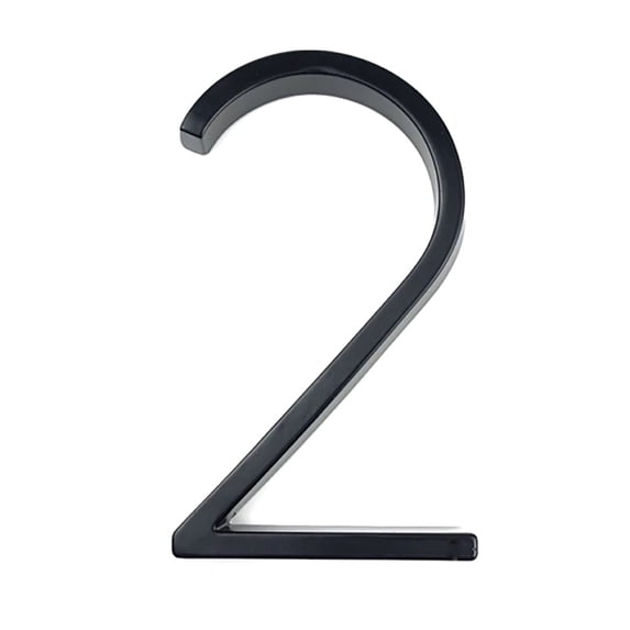 Nuk3y Modern 5" Floating House Number