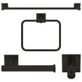 thumbnail image 1 of Nuk3y Senna Modern Square 4-Piece Bathroom Hardware Accessory Set, 1 of 11