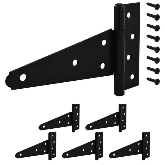 Nuk3y T Strap Hinge Barn Shed Gate Cabinet Door Iron Rustproof