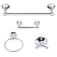 thumbnail image 1 of Nuk3y Vista 4-Piece Bathroom Hardware Accessory Set with 24" Towel Bar, 1 of 11