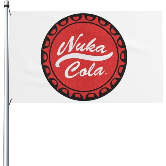 Nuka Drink Cola Flag 3x5 Ft Garden Yard House Flags Decorative Banner, Indoor Outdoor Party Home Decor