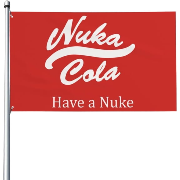Nuka Drink Cola Flag 3x5 Ft Garden Yard House Flags Decorative Banner, Indoor Outdoor Party Home Decor
