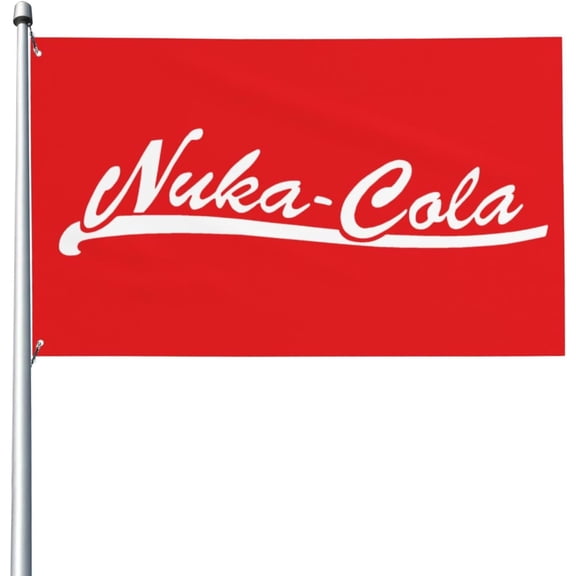 Nuka Drink Cola Flag 3x5 Ft Garden Yard House Flags Decorative Banner, Indoor Outdoor Party Home Decor