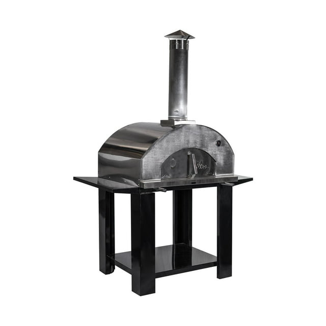 Nuke 31 Inch Outdoor Wood Fired Stainless Steel Freestanding Pizza Cooking Oven