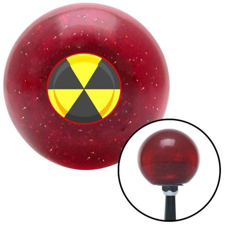 Nuke This Red Metal Flake Shift Knob with M16 x 1.5 Insert Shifter Auto Manual Brody