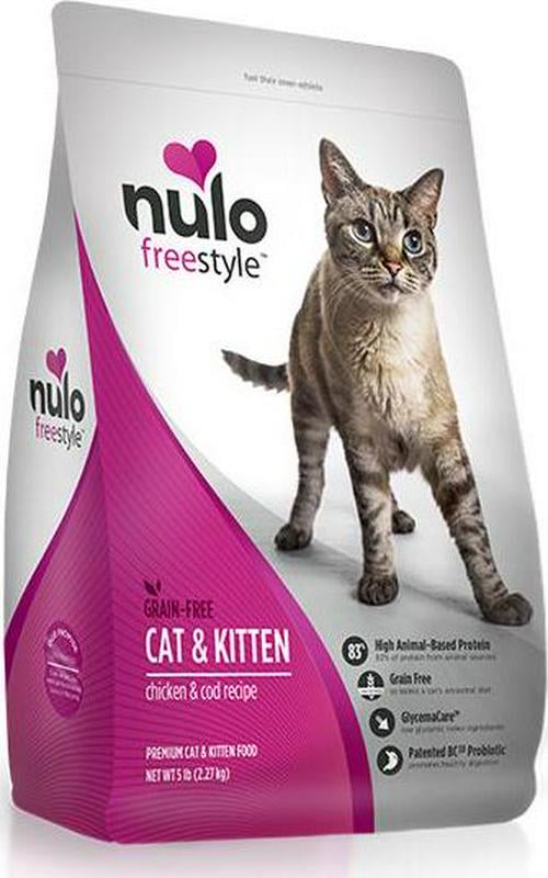 Nulo FreeStyle Cat and Kitten Grain Free Chicken and Cod Recipe Dry Cat