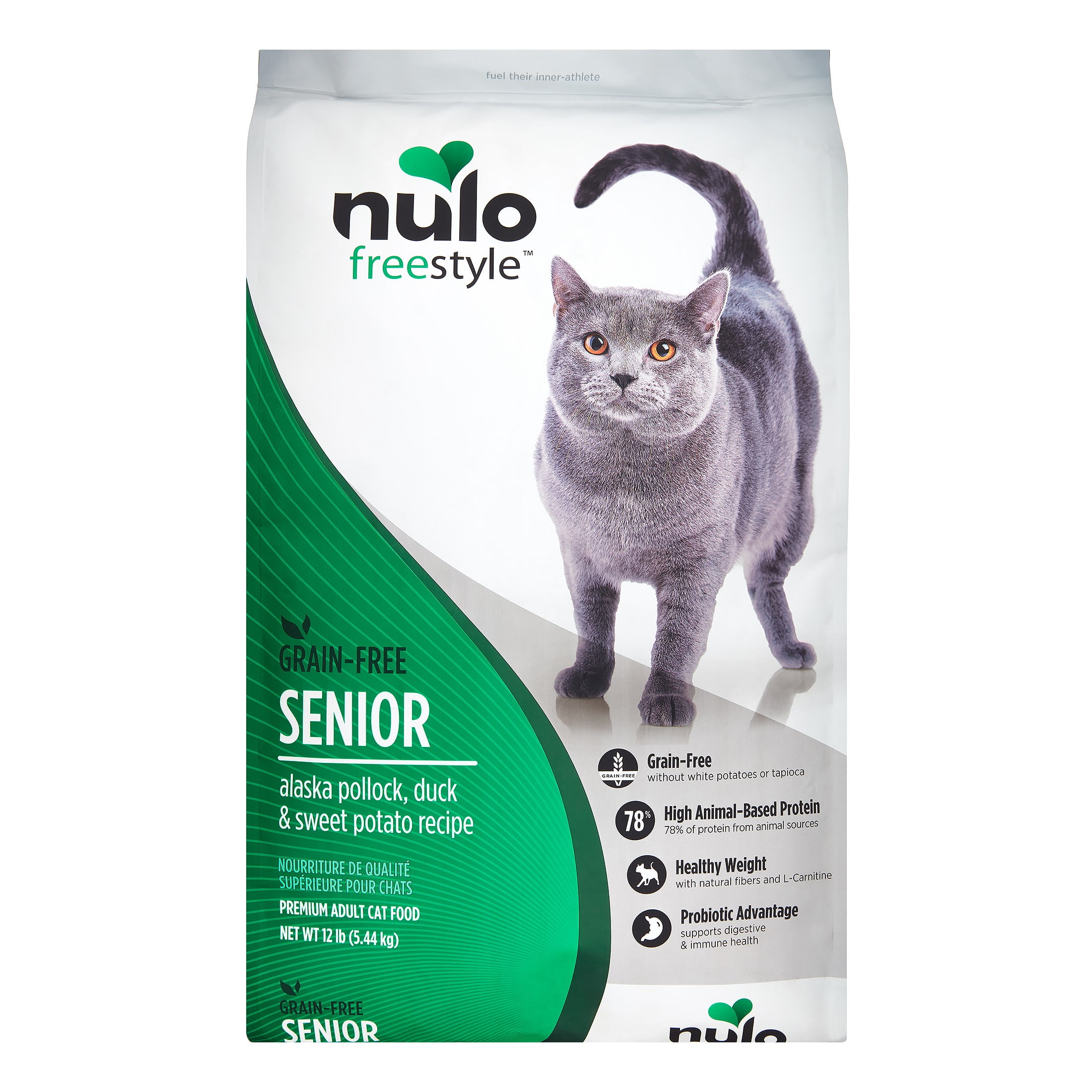 Nulo FreeStyle GrainFree Pollock, Duck & Sweet Potato Senior Dry Cat