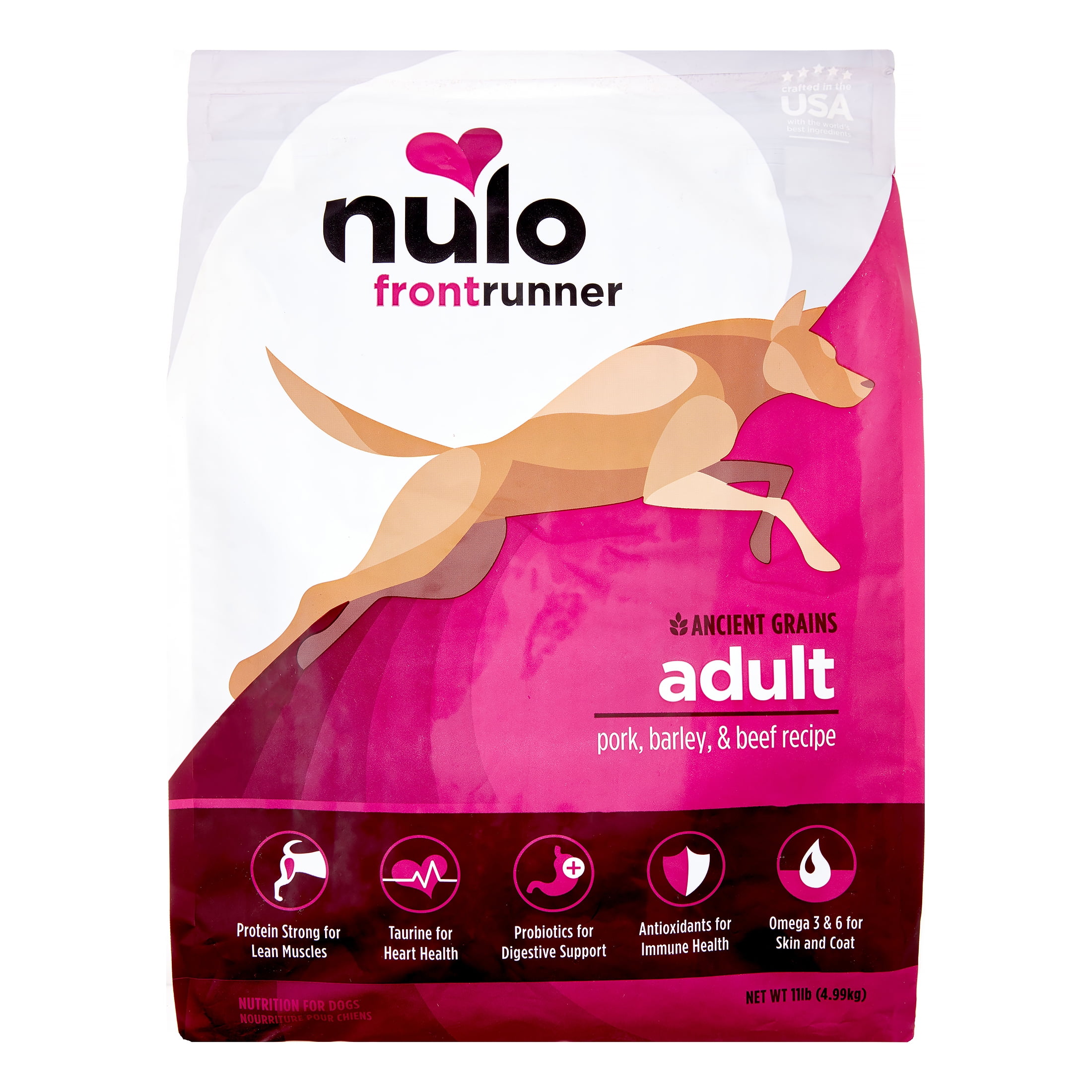 Nulo Frontrunner Pork Barley Beef Dry Dog Food 11 lb Walmart