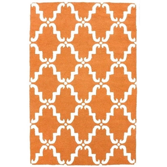 Nuloom 6' x 9' Hand Tufted Divina Rug in Pumpkin