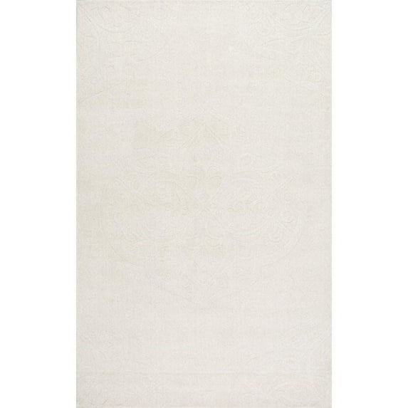 Nuloom 7' 6 x 9' 6 Hand Woven Strother Rug in Ivory