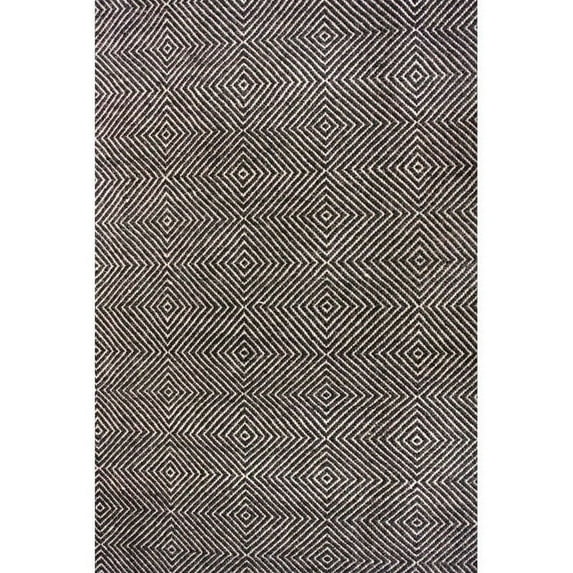 Nuloom 9' x 12' Hand Woven Ago Rug in Black