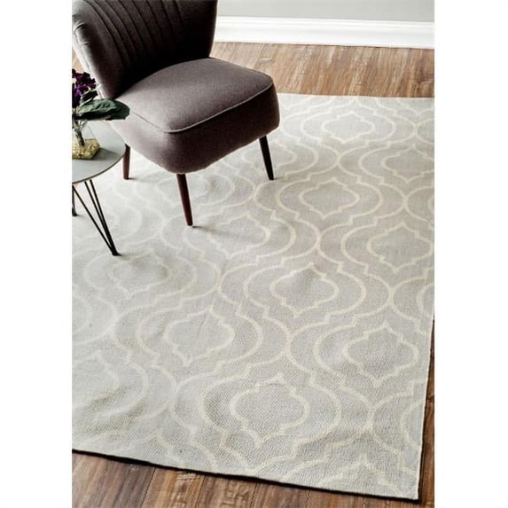 Nuloom AIST01C-8010 Bridget Trellis Rug, Light Grey - 8 ft. x 10 ft.