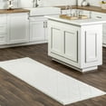 thumbnail image 1 of nuLOOM Amy SuperiorWash Casual Faux Rabbit Machine Washable Area Rug, 2' 6" x 10', Runner, Amy White, 1 of 8